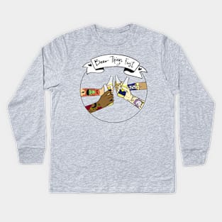 Beer Things First Kids Long Sleeve T-Shirt